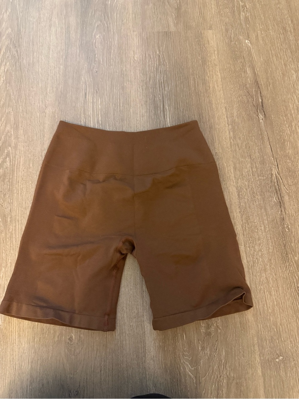 Brown Women’s High-Waist Bike Shorts